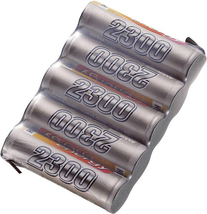 Actual product image Conrad energy NiMH receiver battery packs Mignon (6 V, 2300 mAh)