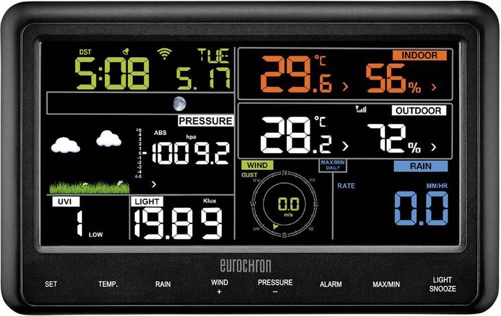Actual product image Eurochron Radio weather station