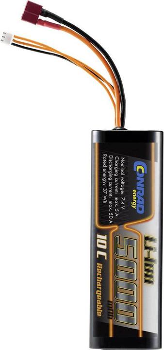 Produktbild Conrad energy Modellbau-Akkupack (Li-ion) 7.4 V, 5000 mAh (7.40 V, 5000 mAh)