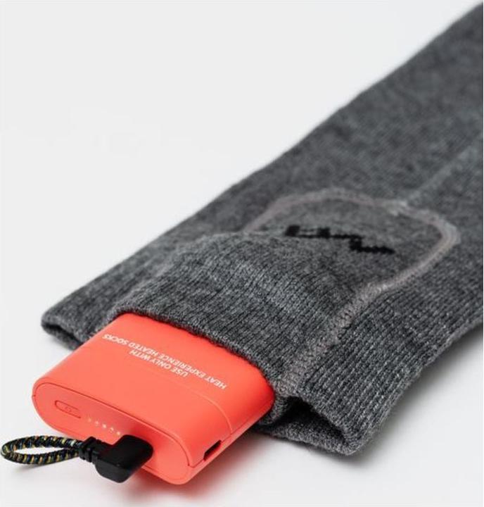 Actual product image Heat Experience HeatX Heated Everyday Socks w/batt. V2 L Grey - EU43/45 (L)