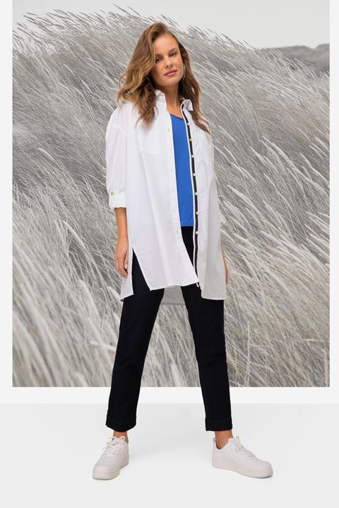Produktbild Laurasøn Long Bluse, Hemdkragen, Langarm (M)