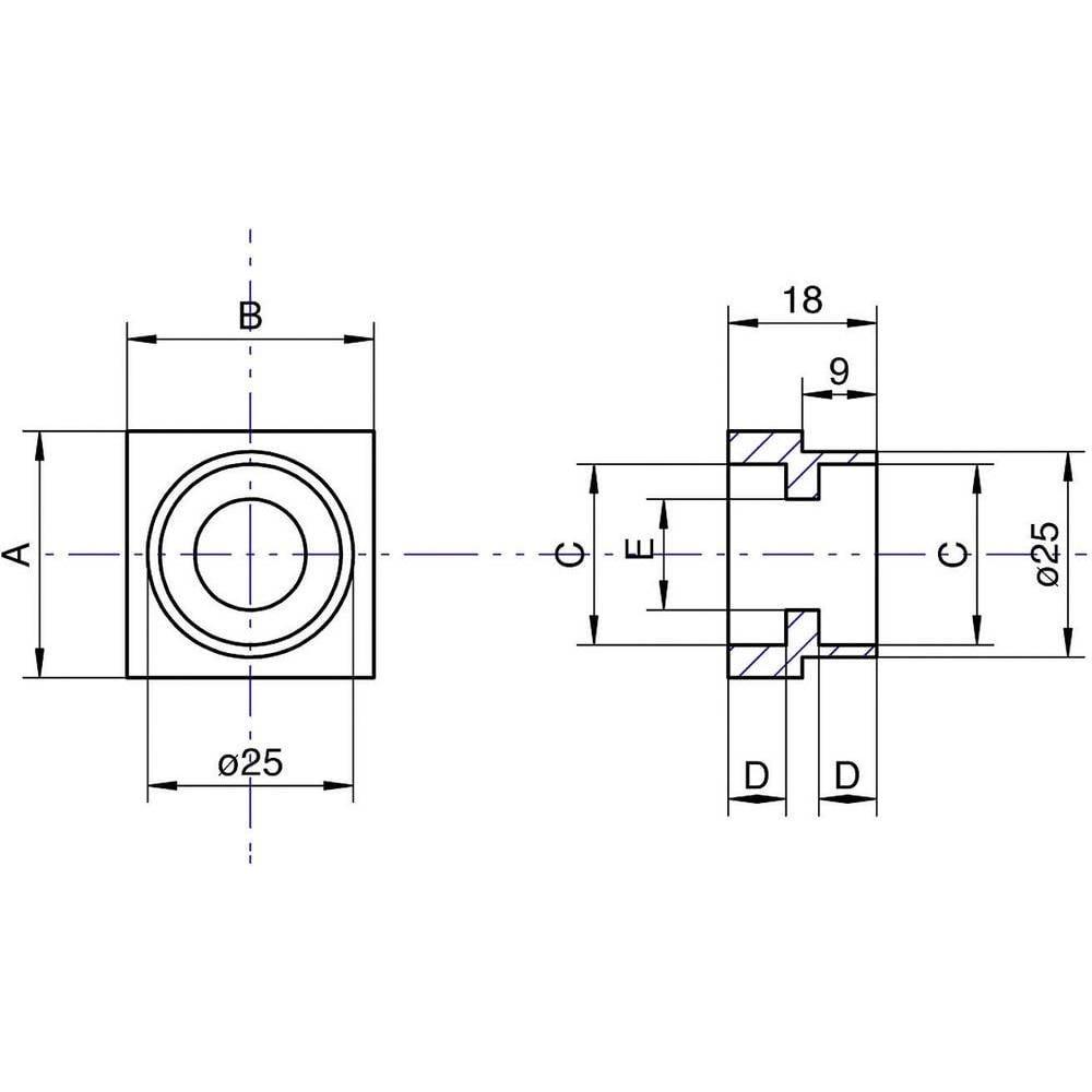 Thumbnail - Reely Doppellagerbock 16 Bohrungs-Ø: