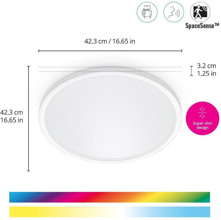 Produktbild WiZ Tunable White & Color SuperSlim (2600 lm)