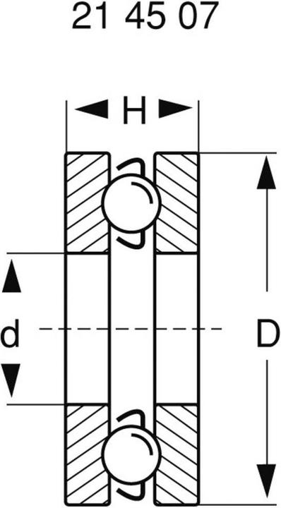 Actual product image Reely Deep groove ball bearing axial Chromst