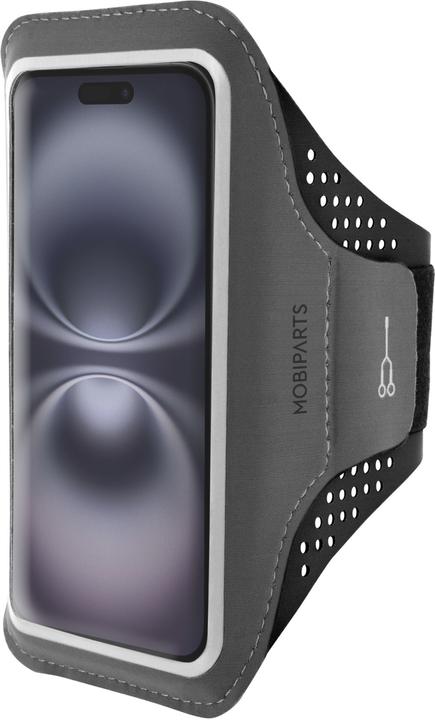 Produktbild Mobiparts Comfort Fit Sport Armband Apple iPhone 16 Black