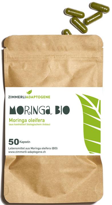 Actual product image Zimmerli Adaptogene Moringa Capsules (BIO) 50 Capsules (1 Piece, Capsules, 25 g)