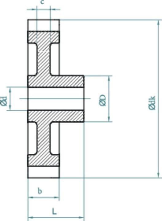 Actual product image Reely Polyacetal spur gear module-