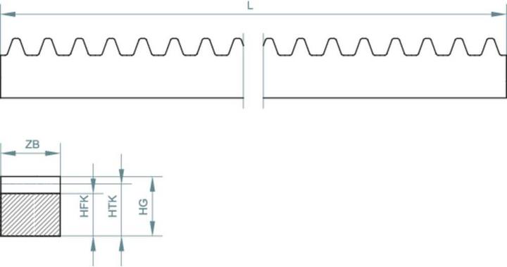 Produktbild Reely Polyacetal-Zahnstange Modul-Ty