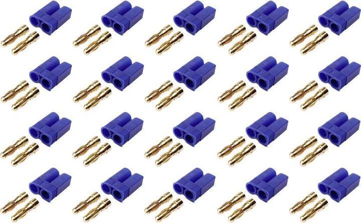 Actual product image Reely 1399712 Battery connector EC5 gold-plated 20 pcs. Special feature: gold-plated.