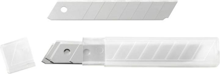 Actual product image 18MM BLADES, PACKS OF 10 IN PLASTIC BOX