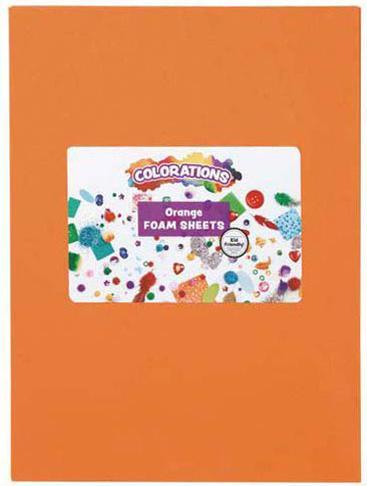 Colorations - Schaumstoffplatten Orange, 10 Stk.