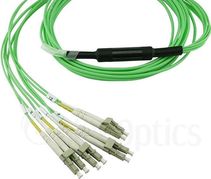 Produktbild BlueOptics LWL MTP/4xLC Breakout Kabel OM5 2 Meter (UTP, CAT7, 2 m)