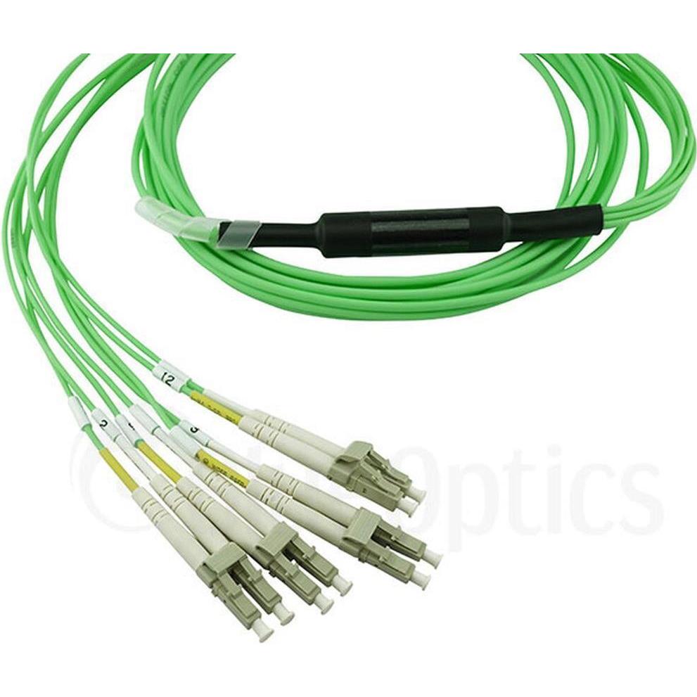 Thumbnail - BlueOptics LWL MPO/4xLC Breakout Kabel OM5 1 Meter (1 m), Netzwerkkabel
