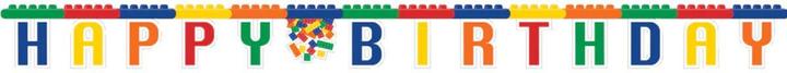 Produktbild Creative Party Guirlande - Happy Birthday - Lego (230 cm)