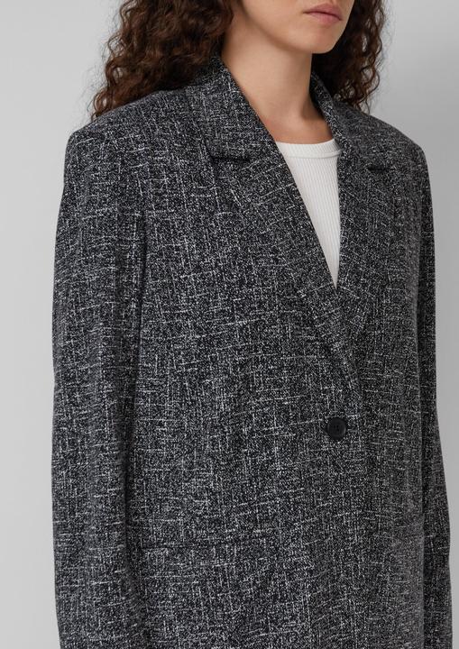 Immagine prodotto s.Oliver Indoor-Blazer Gemusterter Blazer aus Interlockjersey (46)
