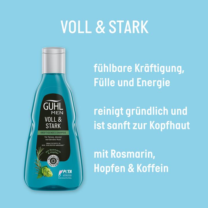 Actual product image Guhl Men Full & Strong Shampoo invigorating (250 ml, Liquid shampoo)