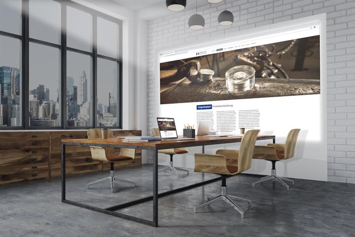 Produktbild Magnetoplan Projektionstafel Infinity Wall X Projection 1041401 (189 x 118 cm)
