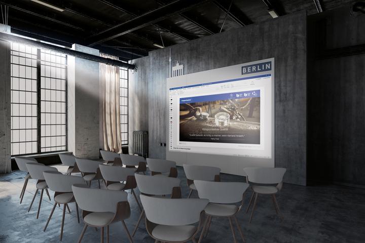 Produktbild Magnetoplan Projektionstafel Infinity Wall X Projection 1041401 (189 x 118 cm)