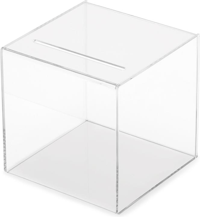 Actual product image Deflecto Acrylic Suggestion/Coin Box