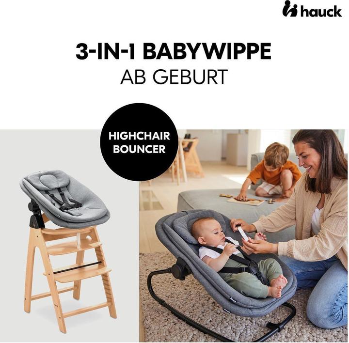 Immagine prodotto Hauck Hochstühle Arketa Beech 4-tlg. Newborn Set - Hochstuhl (Seggiolone per scale)
