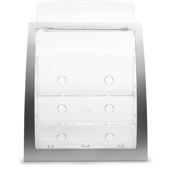 Actual product image Deflecto Contemporary Literature Holder, A4, silver (A4)