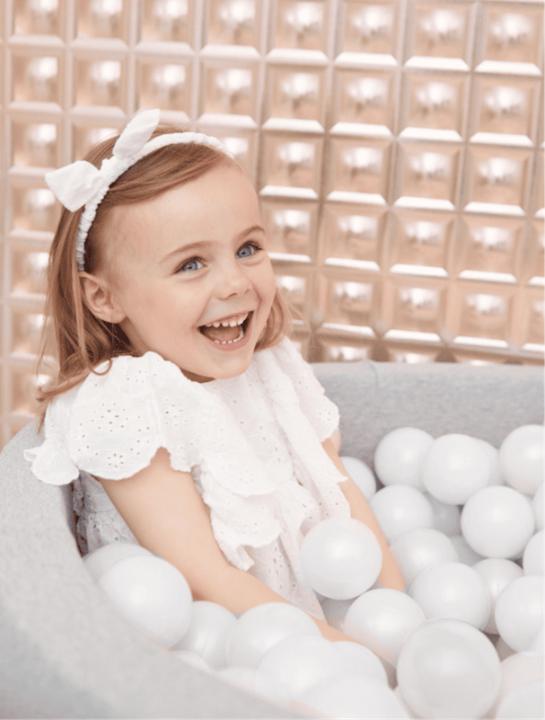 Image du produit Kidkii Piscine à balles Light Grey Ø100x30cm incl. 200 balles