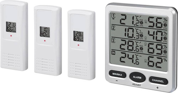 Produktbild Renkforce Funk-Thermo-/Hygrometer 8 Kanal