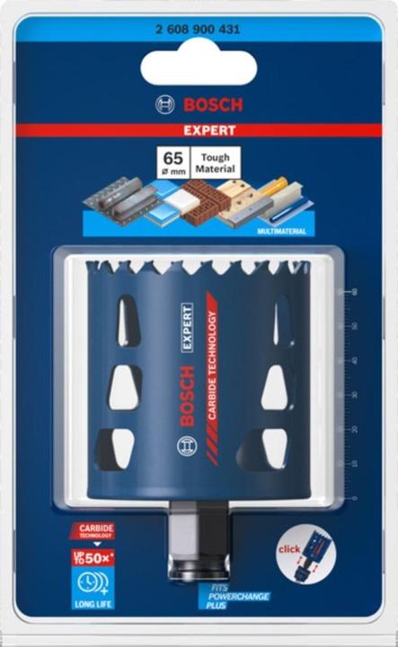 Actual product image Bosch Professional Zubehör EXPERT Tough Material hole saw, 65 x 60 mm (65 mm)