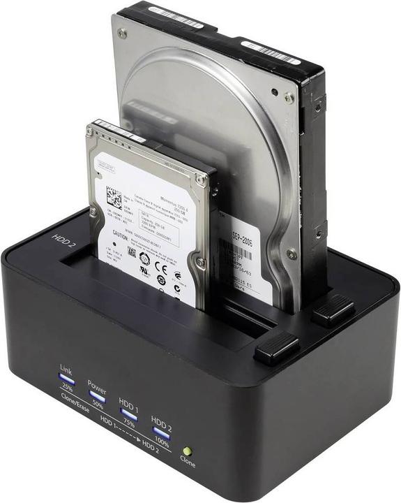 Produktbild Renkforce USB 3 SATA Festplatten-Dockingstation mit Clone- und Erase-Funktion