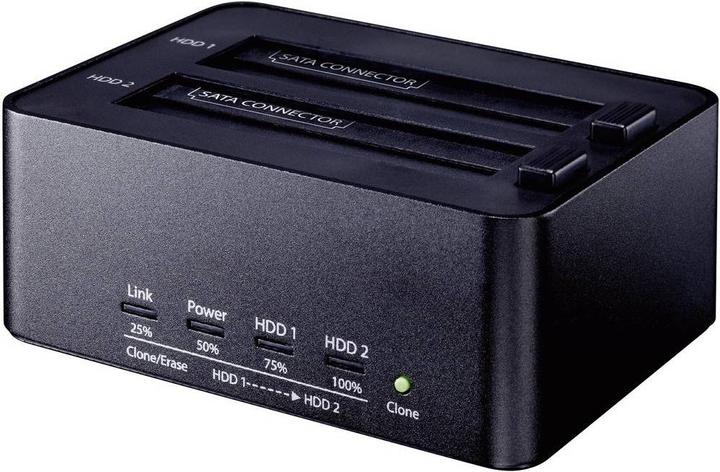 Produktbild Renkforce USB 3 SATA Festplatten-Dockingstation mit Clone- und Erase-Funktion