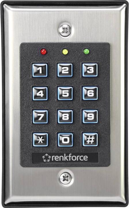 Actual product image Renkforce 1-channel multifunction code lock (Electronic numerical code)