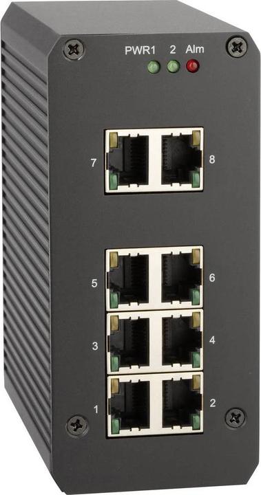 Immagine prodotto Renkforce Switch Gigabit a 8 porte per guida DIN (8 Porti)
