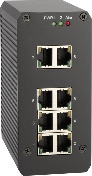 Produktbild Renkforce 8 Port Gigabit Switch für Hutschiene (8 Ports)