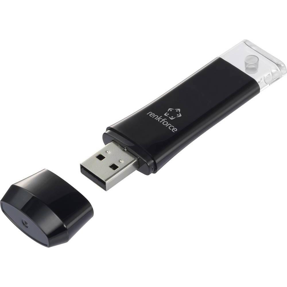 Renkforce USB Passwort Manager Stick PM-01 - Nie mehr Passwörter merken!, Notebook Security, Schwarz