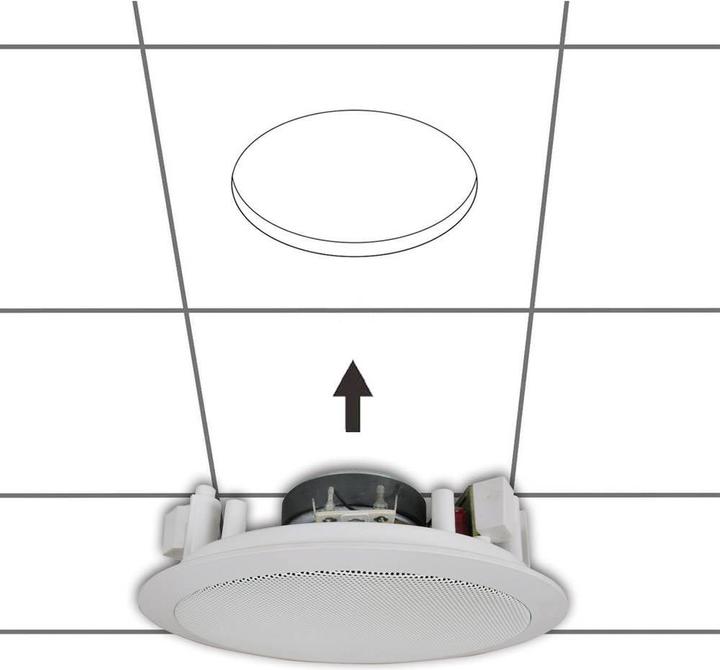Produktbild Renkforce 130 mm ELA-Deckeneinbau-Lautsprecher (1 Stk.)
