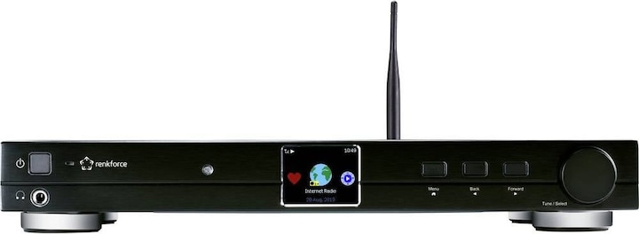 Immagine prodotto Renkforce RF-DAB-IR 1700 Sintonizzatore HiFi DAB+, FM, Internet Radio, Bluetooth, WLAN con capacità DLNA (DAB, FM, Bluetooth, WiFi)