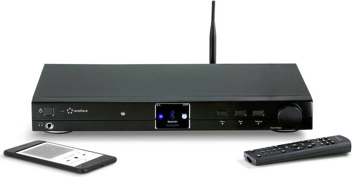 Immagine prodotto Renkforce RF-DAB-IR 1700 Sintonizzatore HiFi DAB+, FM, Internet Radio, Bluetooth, WLAN con capacità DLNA (DAB, FM, Bluetooth, WiFi)