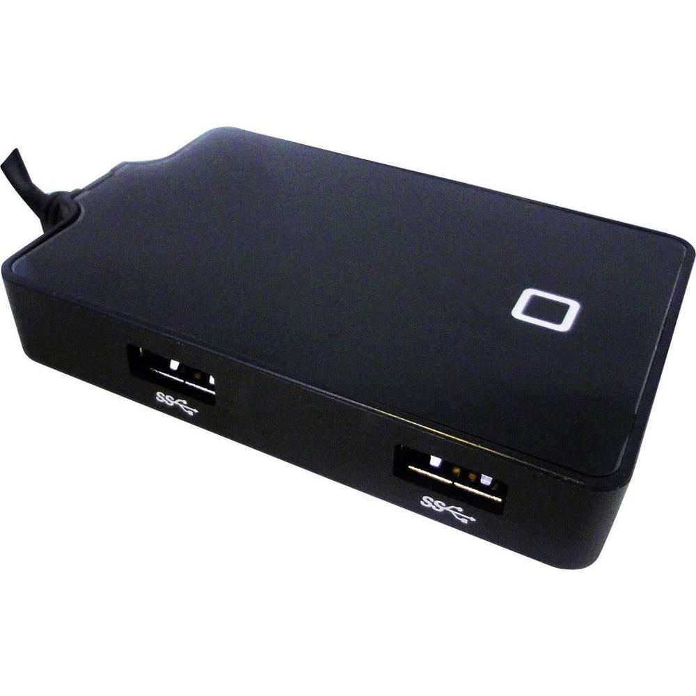 Thumbnail - Renkforce 4 Port USB 3 Hub (USB-A, 4 Ports), Dockingstation + USB Hub, Schwarz