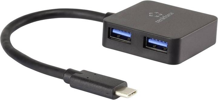 Immagine prodotto Renkforce Hub USB 3.1 (Gen 1) a 4 porte, alimentato dal bus (USB-C, 4 Porti)