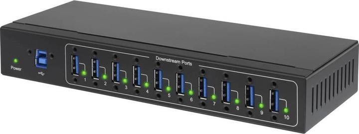 Actual product image Renkforce 10 Port USB 3 Industrial Hub (USB-B, 10 ports)