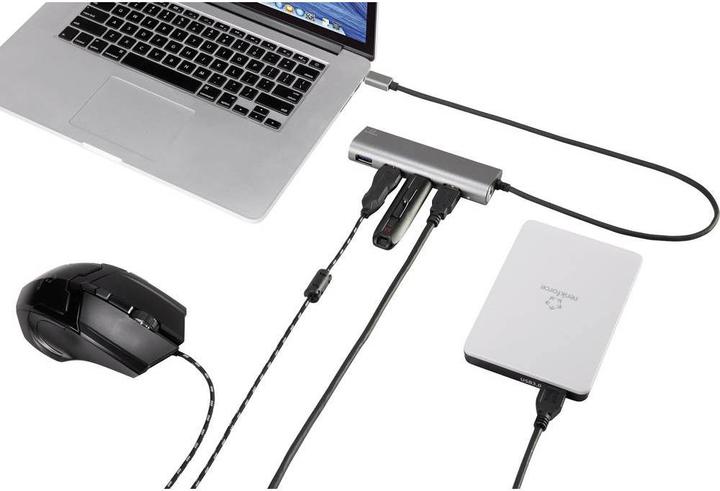 Productafbeelding Renkforce USB 3.1 (Gen 1) Hub (USB-C, 4 Havens)