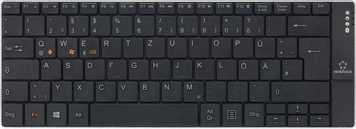 Produktbild Renkforce Bluetooth-Tastatur Slim (DE, Kabellos)