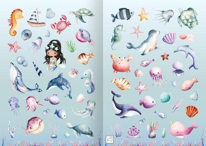 Actual product image My watercolour stickers - Under water