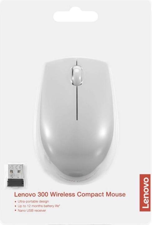Produktbild Lenovo 300/Cestovn??/Optick??/Bezdr??tov?? USB/Artic Grey (Kabellos)