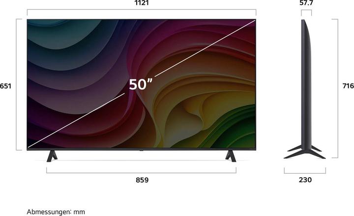 Produktbild LG NanoCell Serie NANO82 50NANO82T6B TV 50" (50", NANO82, Nano-Cell, 4K)