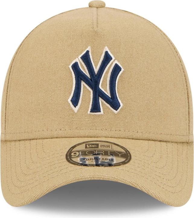 Actual product image New Era A-Frame Trucker Linen Cap - New York Yankees beige (One size)