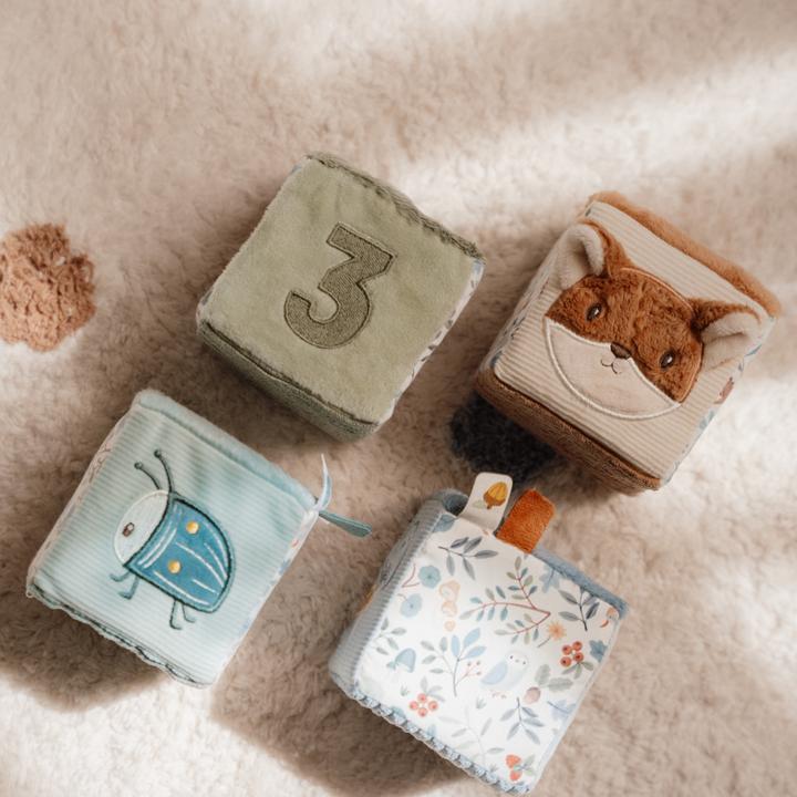 Image du produit Little Dutch Set de cubes en tissu Forest Friends