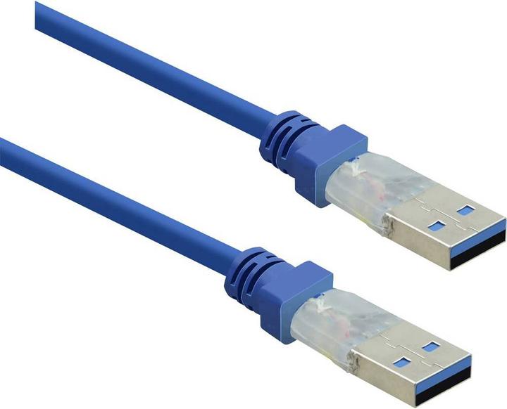 Actual product image Renkforce USB 3 connection cable A/A 1.8 m (1.80 m, USB 3.2 Gen 2, 4.50 W)