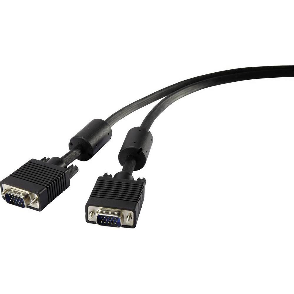 Renkforce SVGA-Monitorkabel mit Ferritkernen 1.8 m (1.80 m, VGA), Video Kabel