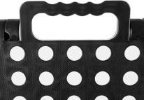 Produktbild Malatec Klapphocker schwarz und weiss 39cm